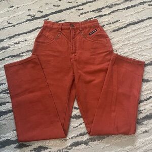Rust orange Rockies jeans